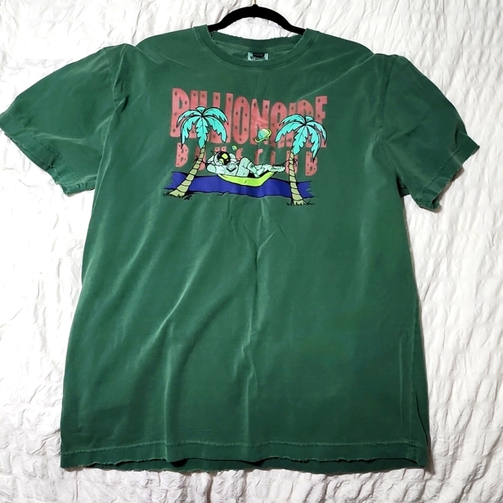 Billionaire Boys Club Green Graphic Palm Tree Tee